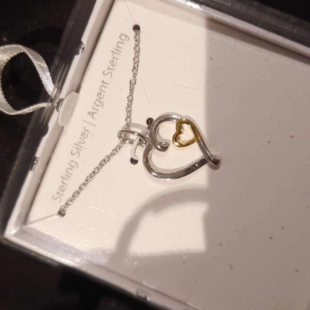 NIB AUTHENTIC SOLID STERLING SILVER 3 PIECE SET PENDANT NECKLACE & EARRINGS 💓